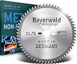 Bayerwald - HM Kreissägeblatt - Ø 315 mm x 3,2 mm x 30 mm | Trapezflachzahn negativ (96 Zähne) | Nebenlöcher: 2/7/42 + 2/12/64 + 2/11/63 + 2/10/60 | Alukreissägeblatt für NE-Metall & Kunststoff
