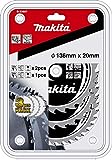 Makita B-33897 Specialized Sägeblatt - Set, 3-teilig, 136 mm für Akku - Handkreissägen