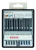 Bosch Professional 10tlg. Stichsägeblatt-Set Robust Line (Wood und Metal zum Sägen in Holz und Metall, Zubehör Stichsäge)